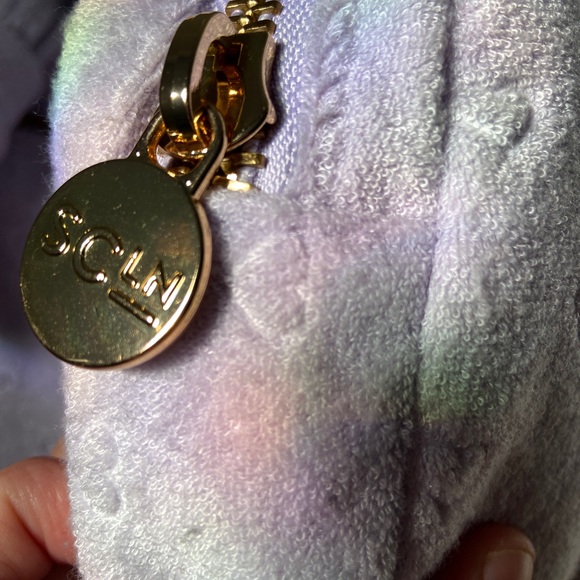 Stoney Clover Lane x Target Hearts Duffle Bag In Color Purple Terry Cloth - Picture 3 of 7